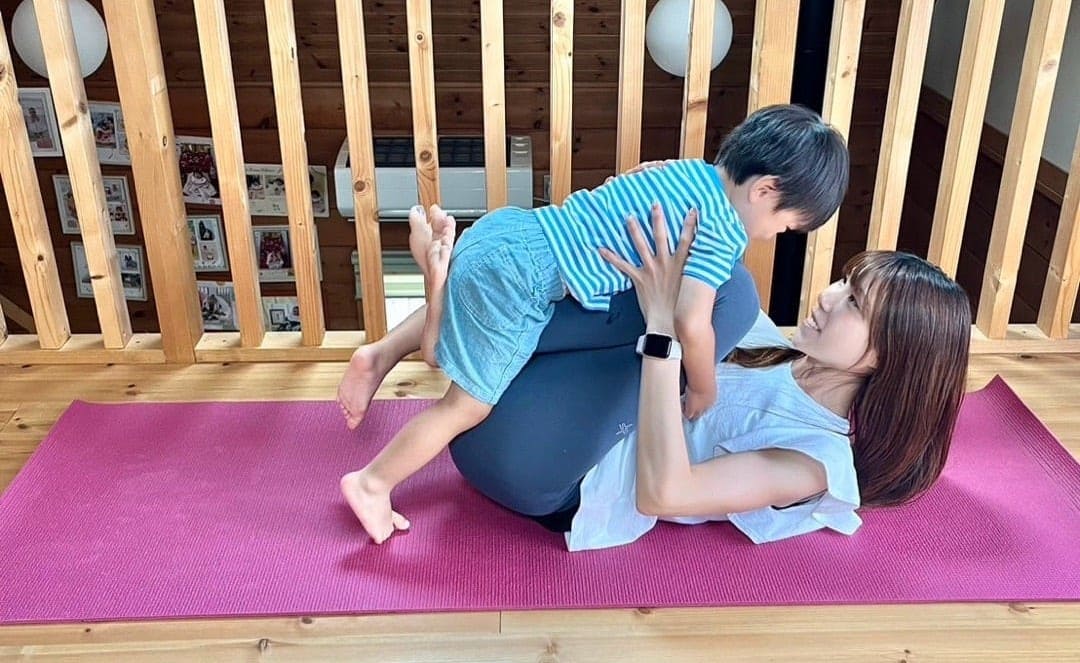 赤ちゃんと笑顔の時間