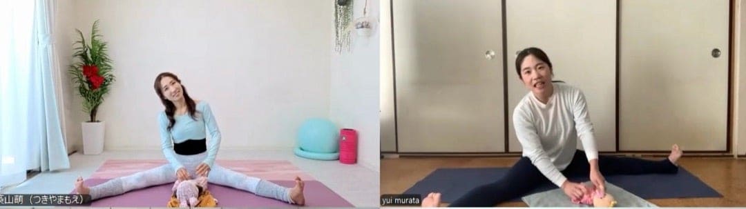 yuiさんがオンラインで実技を学ぶ様子