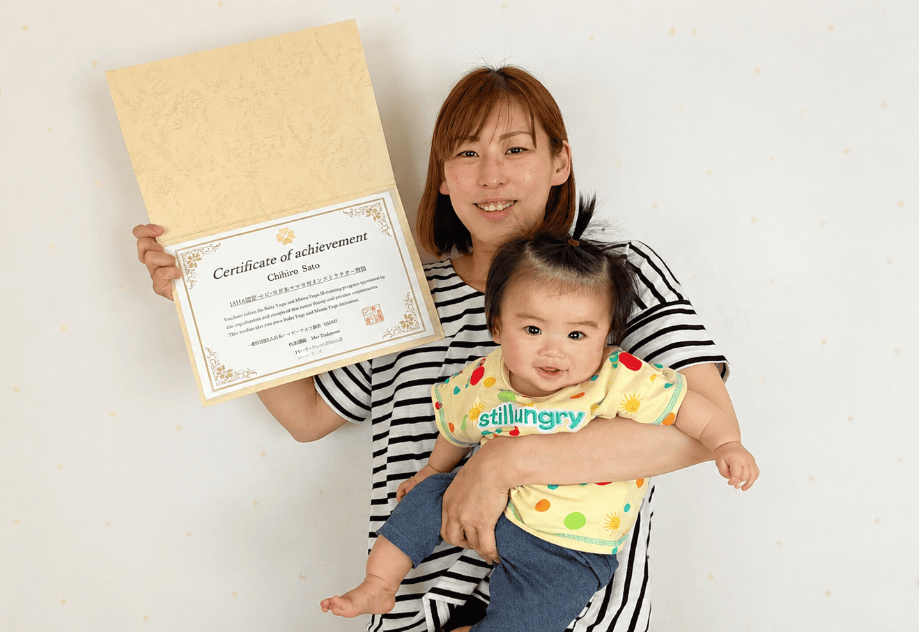JAHA認定ベビーヨガ&ママヨガ資格を取得し認定講師へ進んだchihiroさん