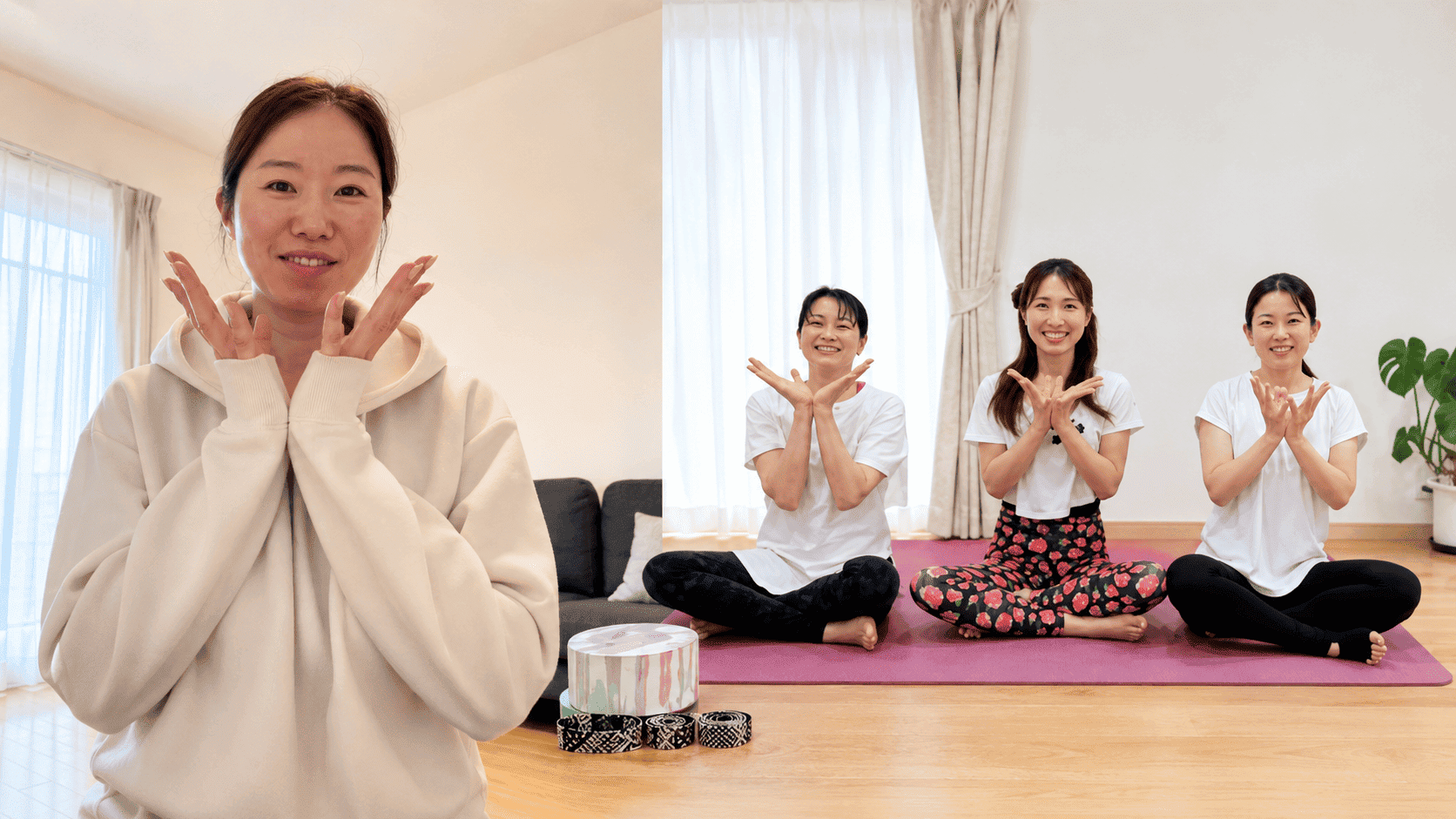 リトル&キッズヨガインストラクター養成講座を終えたあきこ先生の学びの様子